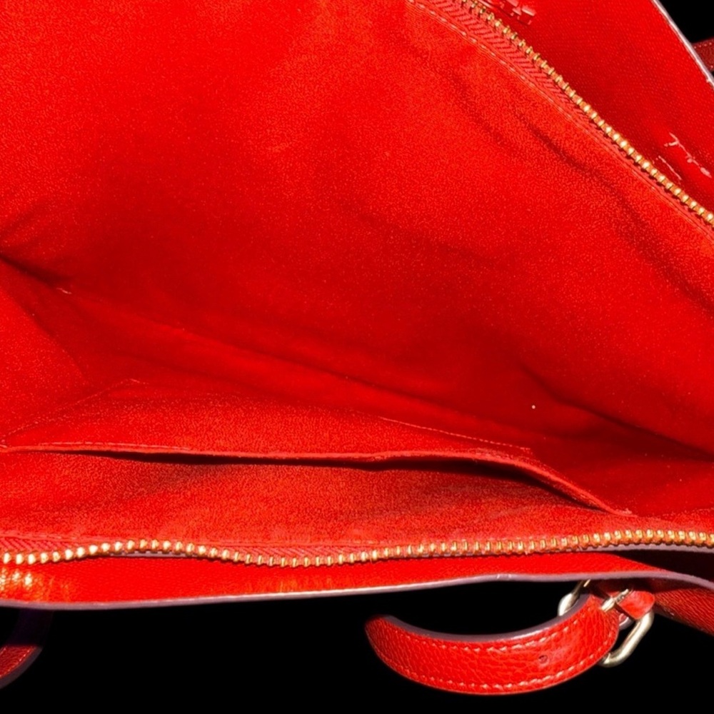 “Authentic” Coach Vibrant Red Tote Bag - Picture 9 of 14